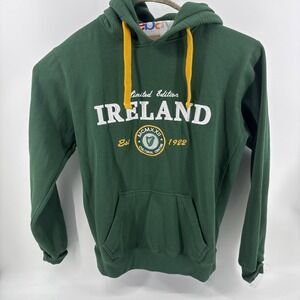 Ireland Hoodie Mens 3XL Green Limited Edition Embroidered Cultural Centre Pocket